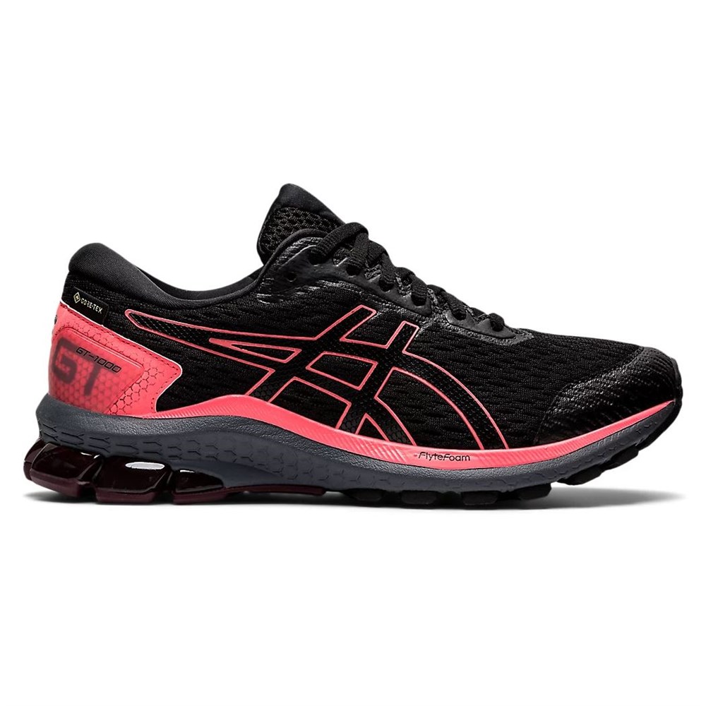 фото Кроссовки женские asics gt-1000 1012a765 черные 9 us