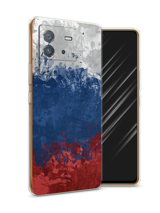 

Чехол Awog на Vivo iQOO Neo6 "Флаг России неровный", Разноцветный, 266850-5