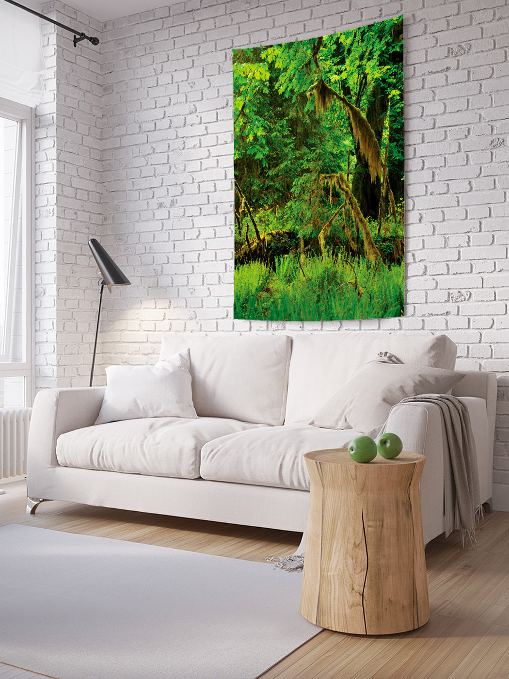 

Вертикальное фотопанно на стену JoyArty Непроглядный лес весной 150x200 см, Непроглядный лес весной