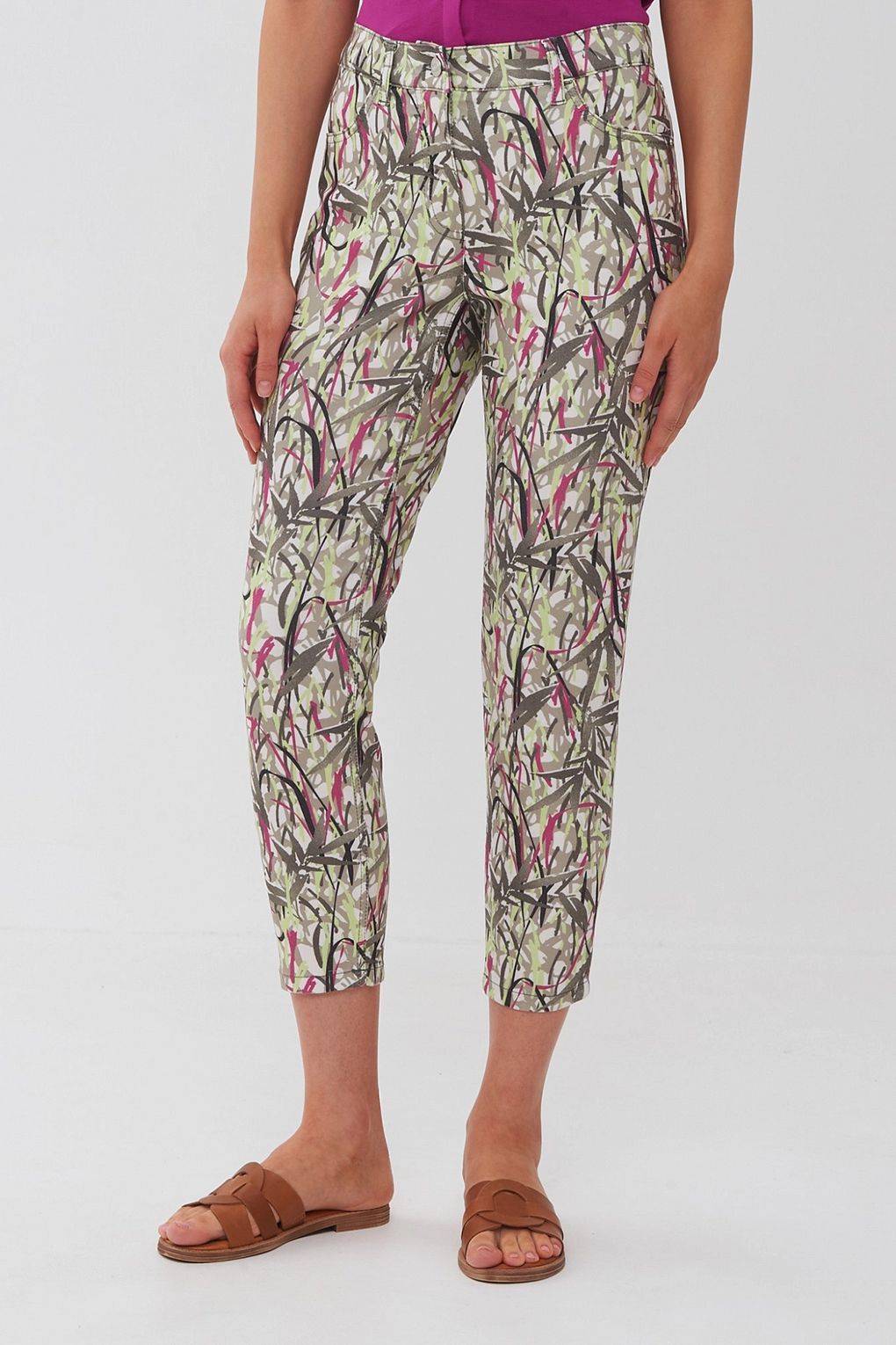 

Брюки женские Gerry Weber Edition 822098-66623 разноцветные 38R, Разноцветный, 822098-66623