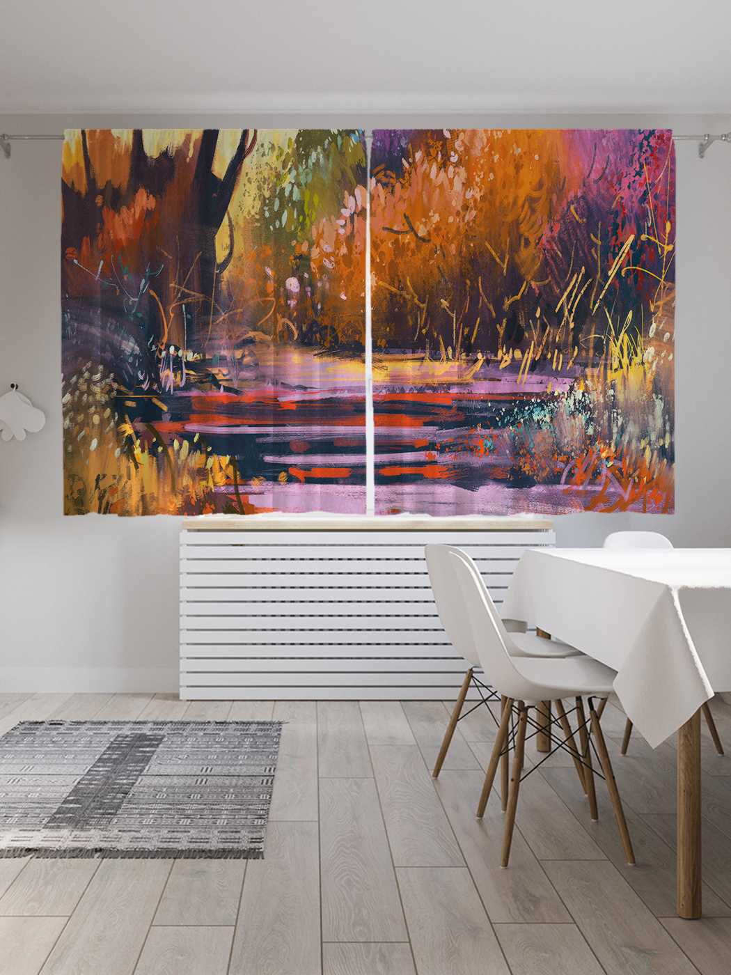 

Классические шторы JoyArty "Осенние полутона", серия Oxford DeLux, 2 полотна 145x180 см, Осенние полутона