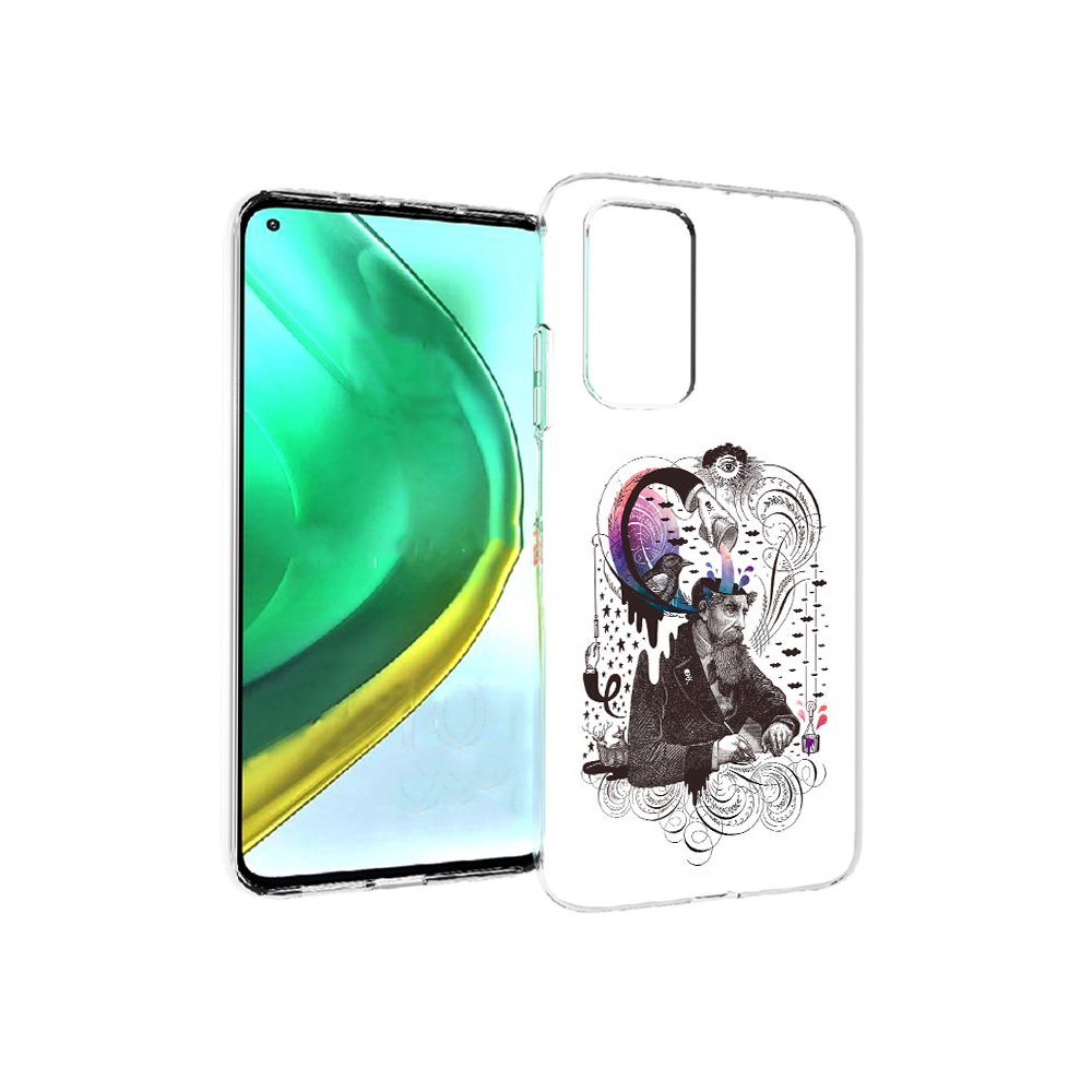 

Чехол MyPads Tocco для Xiaomi Mi 10T Pro абстракция думающий мужчина (PT154683.267.210), Прозрачный, Tocco
