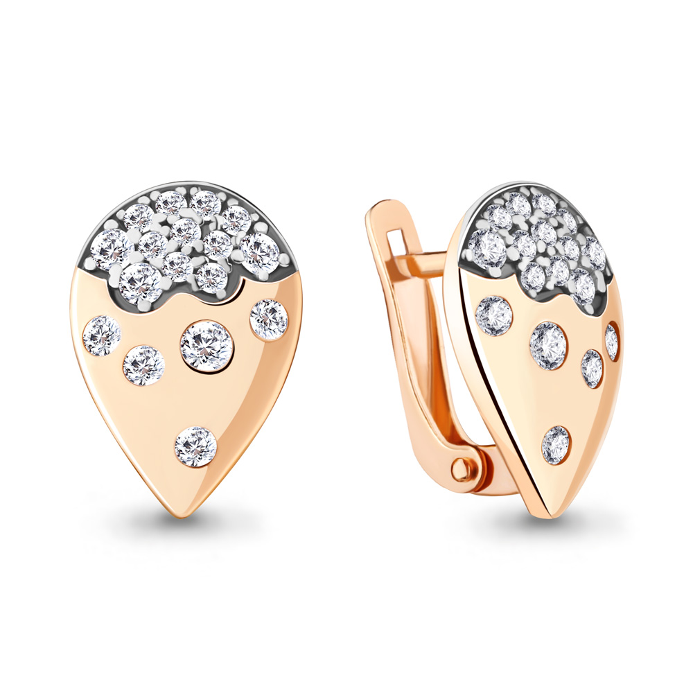 

Серьги из серебра с фианитом Aquamarine 48490А_925_з, 48490А_925_з
