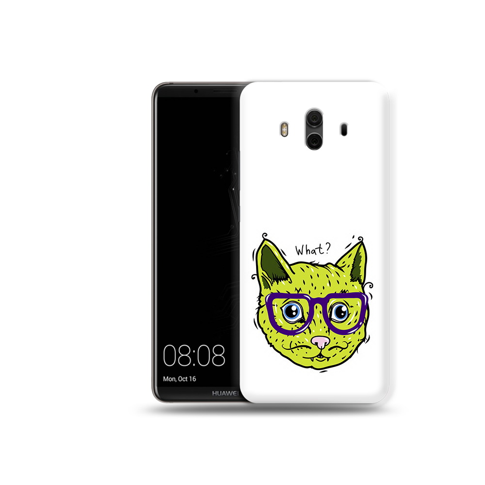 

Чехол MyPads Tocco для Huawei Mate 10 Зеленый кот (PT88364.53.86), Прозрачный, Tocco