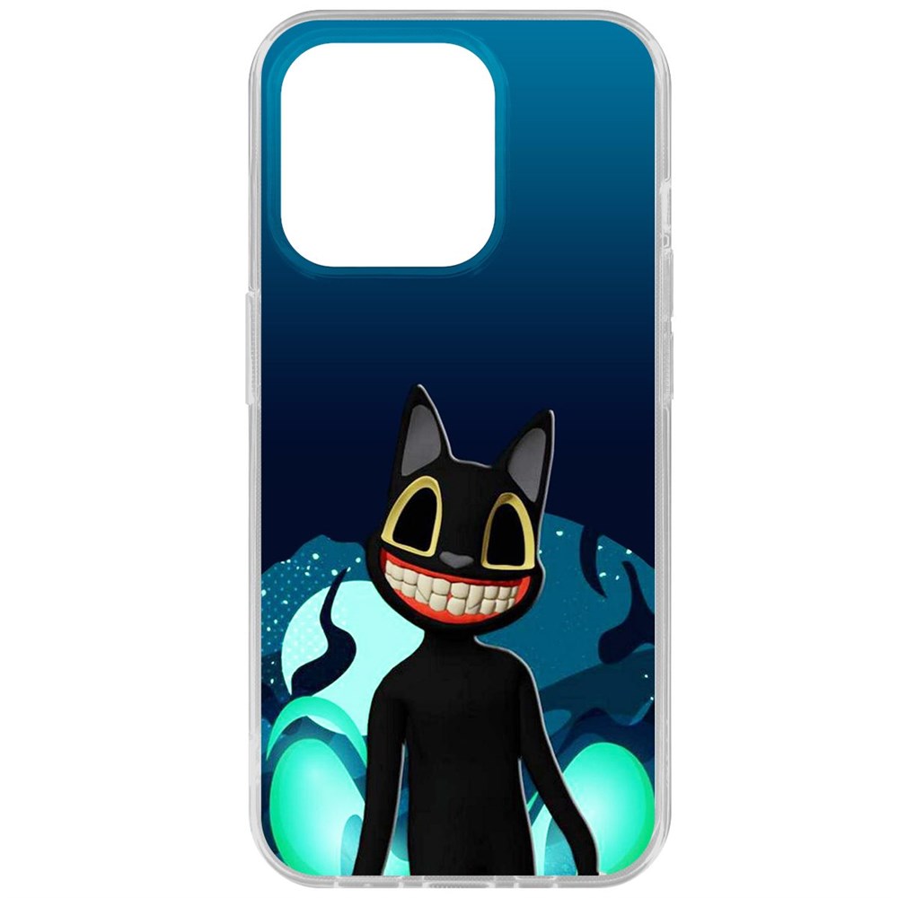 

Чехол-накладка Krutoff Clear Case Хаги Ваги - Картун Кэт для iPhone 15 Pro, Прозрачный