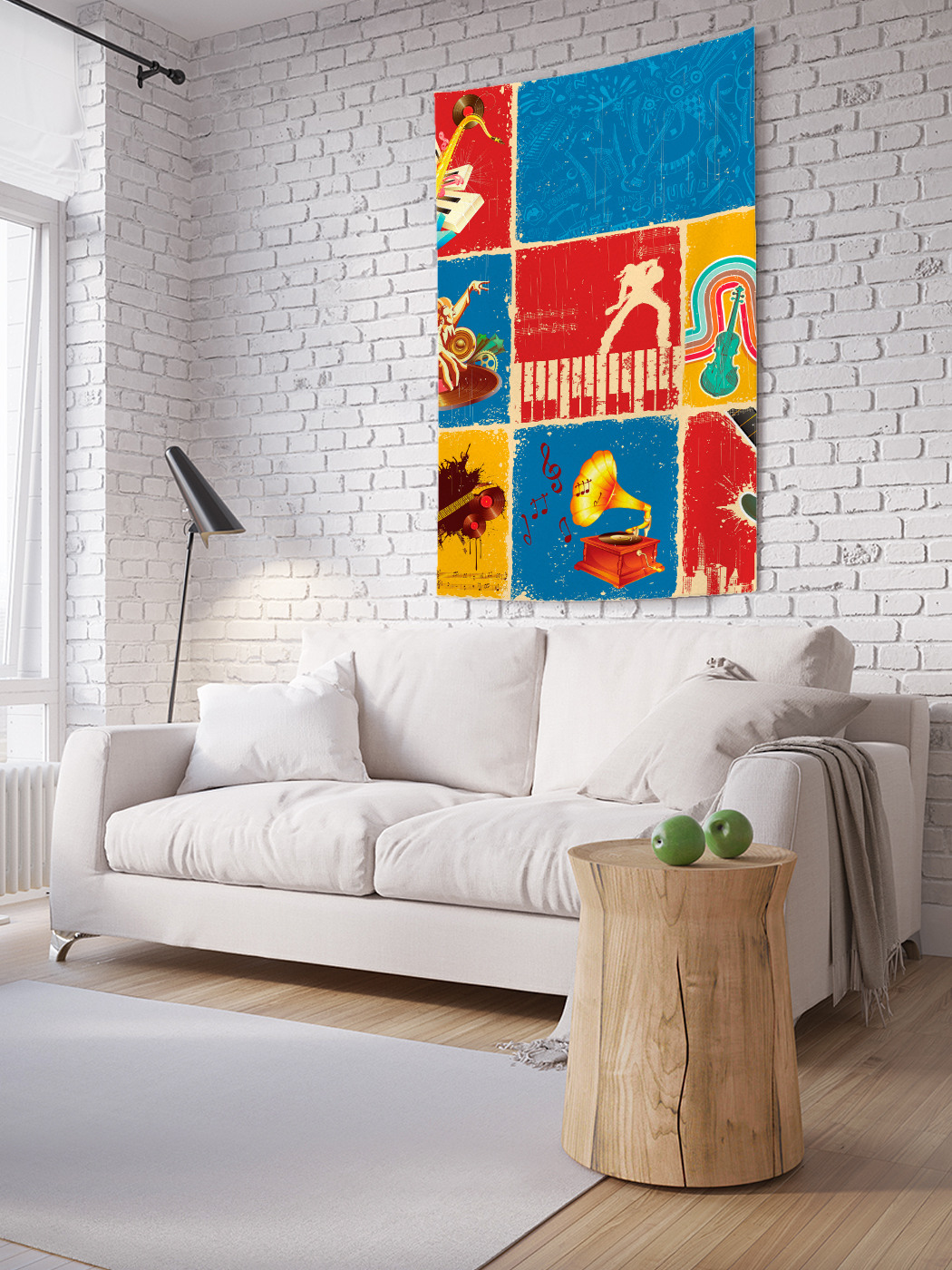 

Вертикальное фотопанно на стену JoyArty Музыкальная композиция 150x200 см, Музыкальная композиция