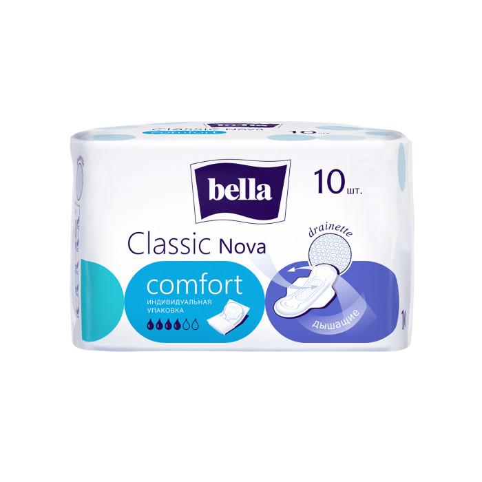 Женские прокладки Bella Classic Nova Comfort гигиенические, 10 шт.