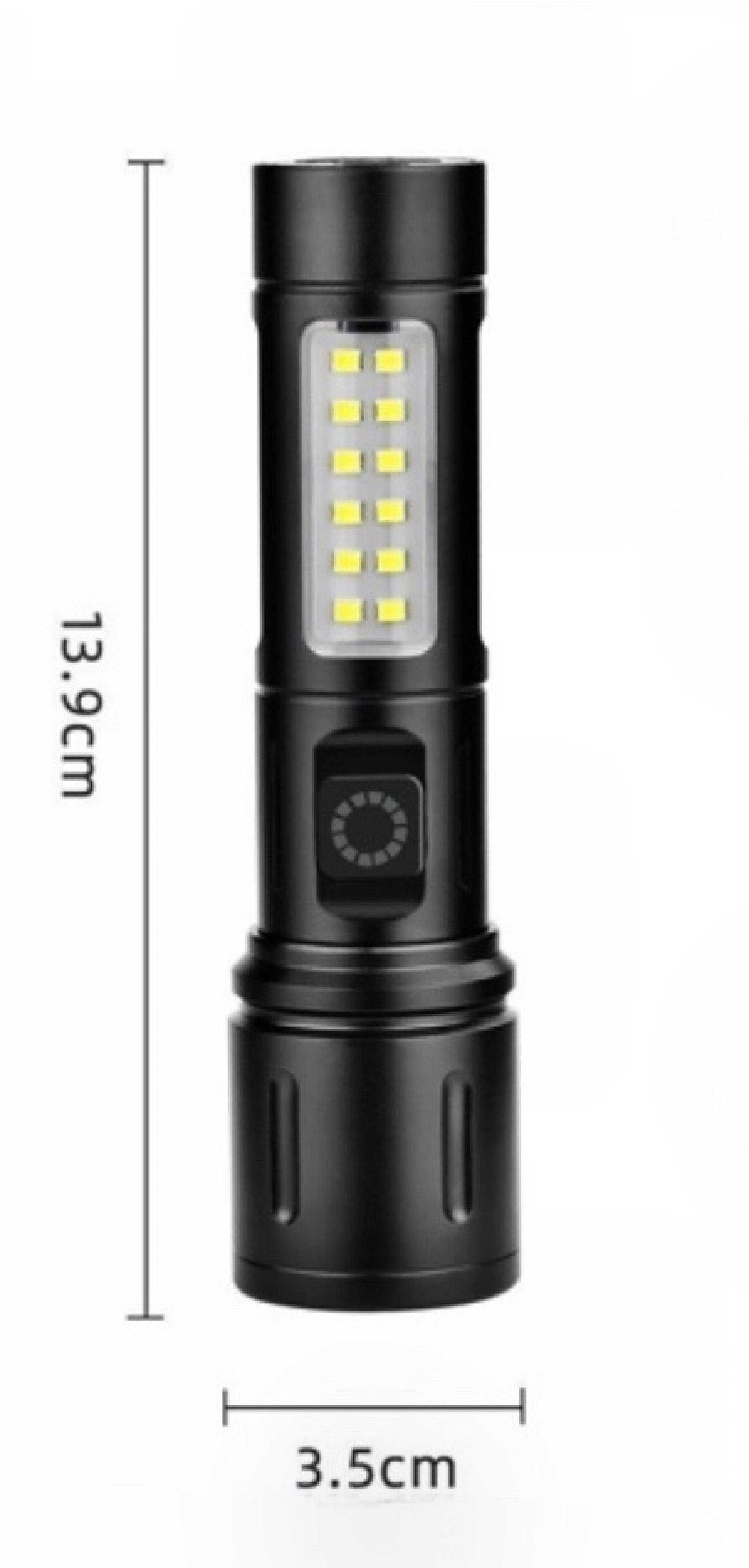 

Ручной фонарь YYC-2305-PM10, с USB кабелем, Черный, 2305-PM10