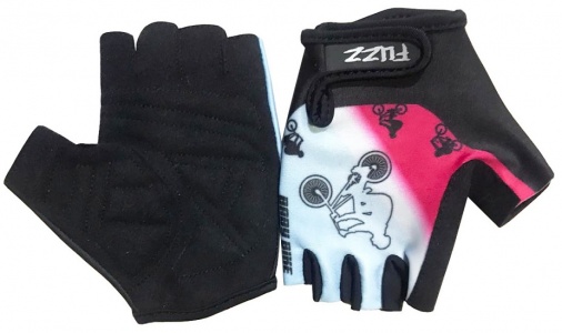 Перчатки детские FUZZ Bike Grip Gel, бело-розовые, 16