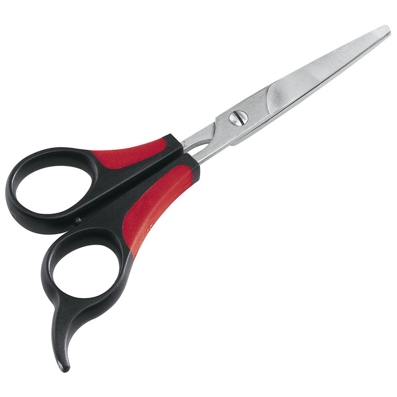 Ножницы для груминга Ferplast GRO 5988, красно-черные, 16,2 см