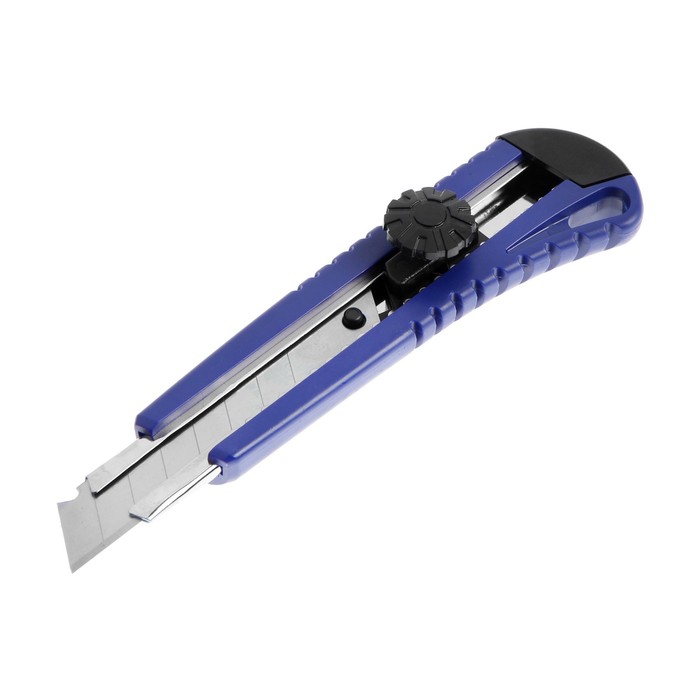 Нож универсальный ТУНДРА, металлическая направляющая, винтовой фиксатор, 18 мм нож универсальный 18мм сегментированное лезвие квадр фиксатор