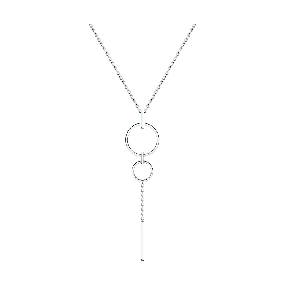 

Колье из серебра 45-50 см Diamant 94-170-02030-3, фианит, 94-170-02030-3