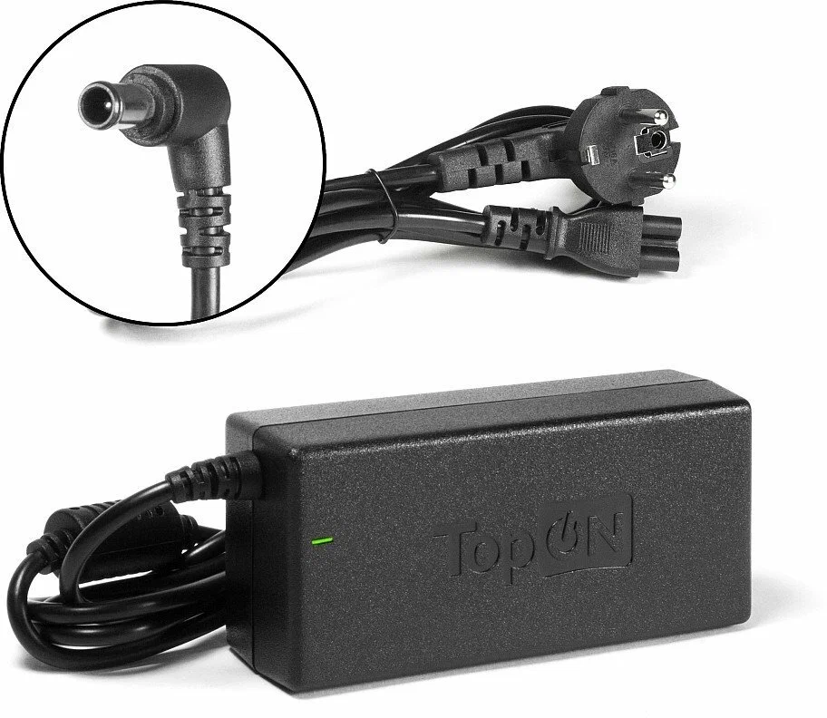 

Блок питания для ноутбука Sony VGP-AC19V20, VGP-AC19V38 (3.79A, 19V, 72W, разъем круглый 6, Черный