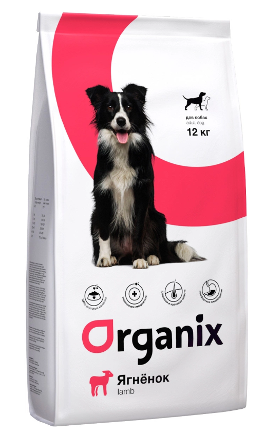 фото Сухой корм для собак organix adult dog, ягненок, 12кг