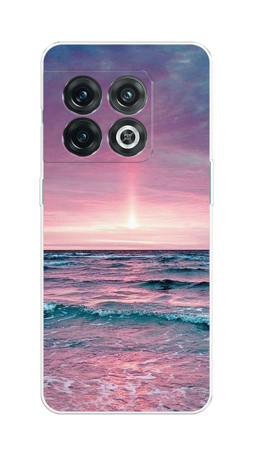 

Чехол на OnePlus 10 Pro 5G "Восход 3", Розовый;голубой, 152150-2