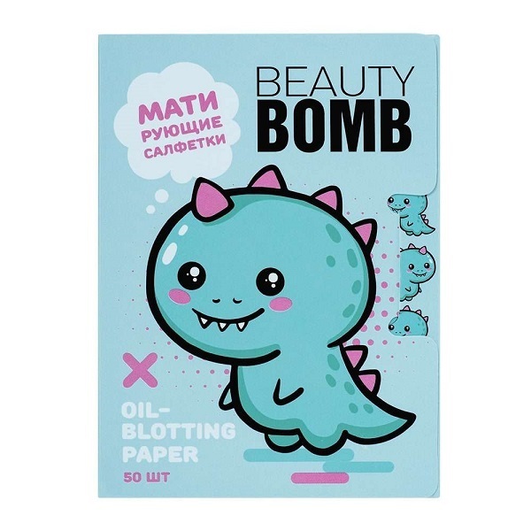фото Матирующие салфетки для лица 50 шт beauty bomb