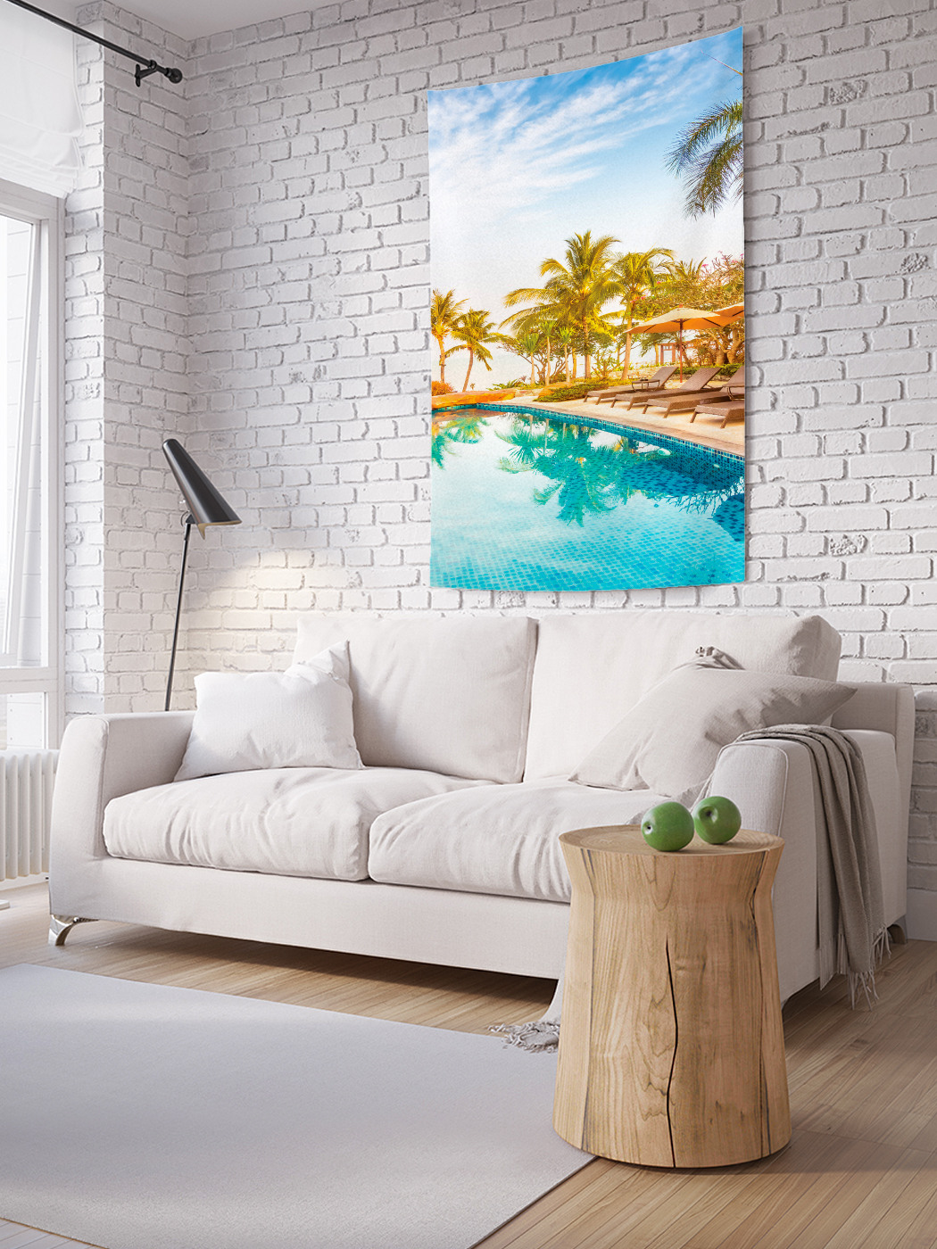 

Вертикальное фотопанно на стену JoyArty Курорт в отеле 150x200 см, Курорт в отеле