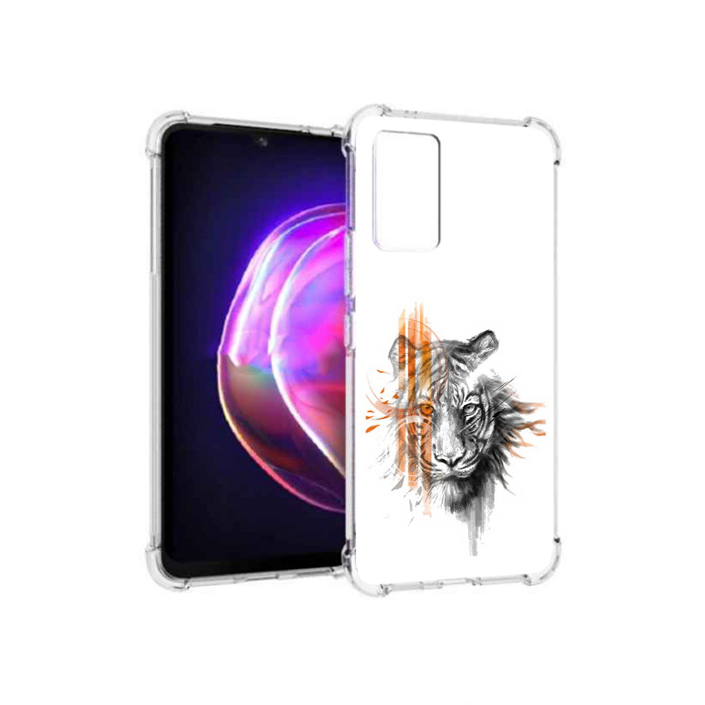

Чехол MyPads Tocco для Vivo V21 огненный тигр (PT161781.395.526), Прозрачный, Tocco