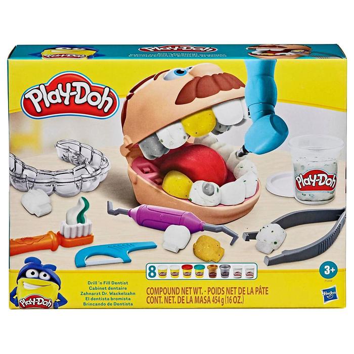 

Набор для лепки «М-р Зубастик с золотыми зубами», Белый, Play-Doh