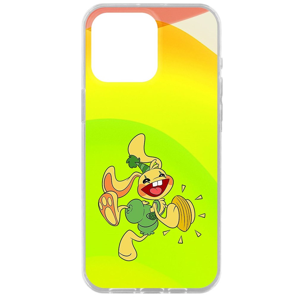 

Чехол-накладка Krutoff Clear Case Хаги Ваги - Крольчонок Бонзо для iPhone 15 Pro Max, Прозрачный