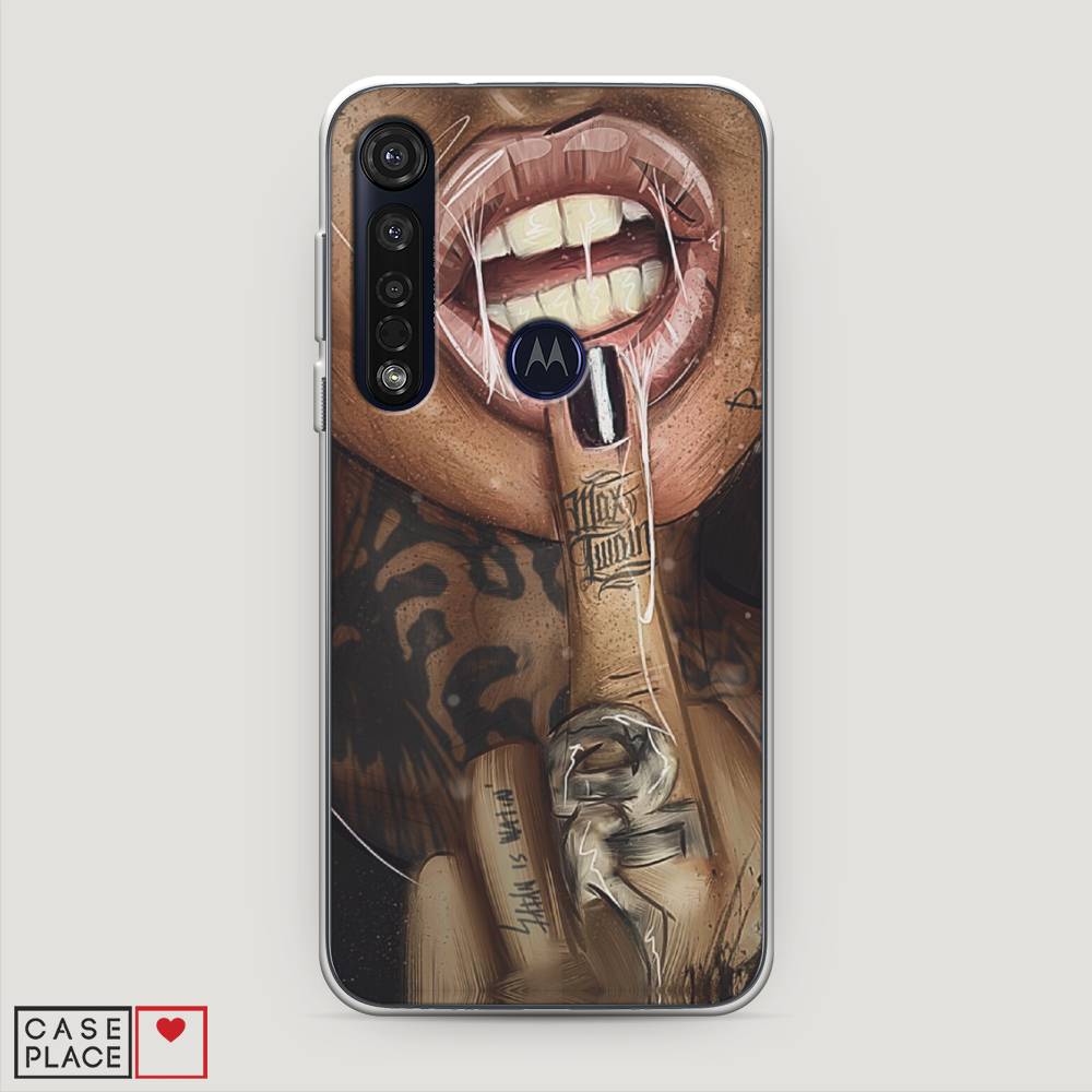 

Чехол Awog на Motorola Moto G8 Plus / Моторола Мото G8 Plus "Девушка с татуировками", Разноцветный, 241450-9