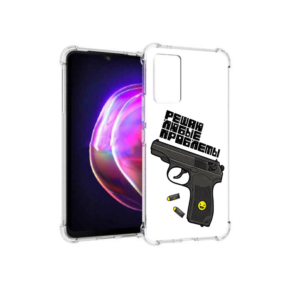 

Чехол MyPads Tocco для Vivo V21 пистолет против проблем (PT161781.395.542), Прозрачный, Tocco