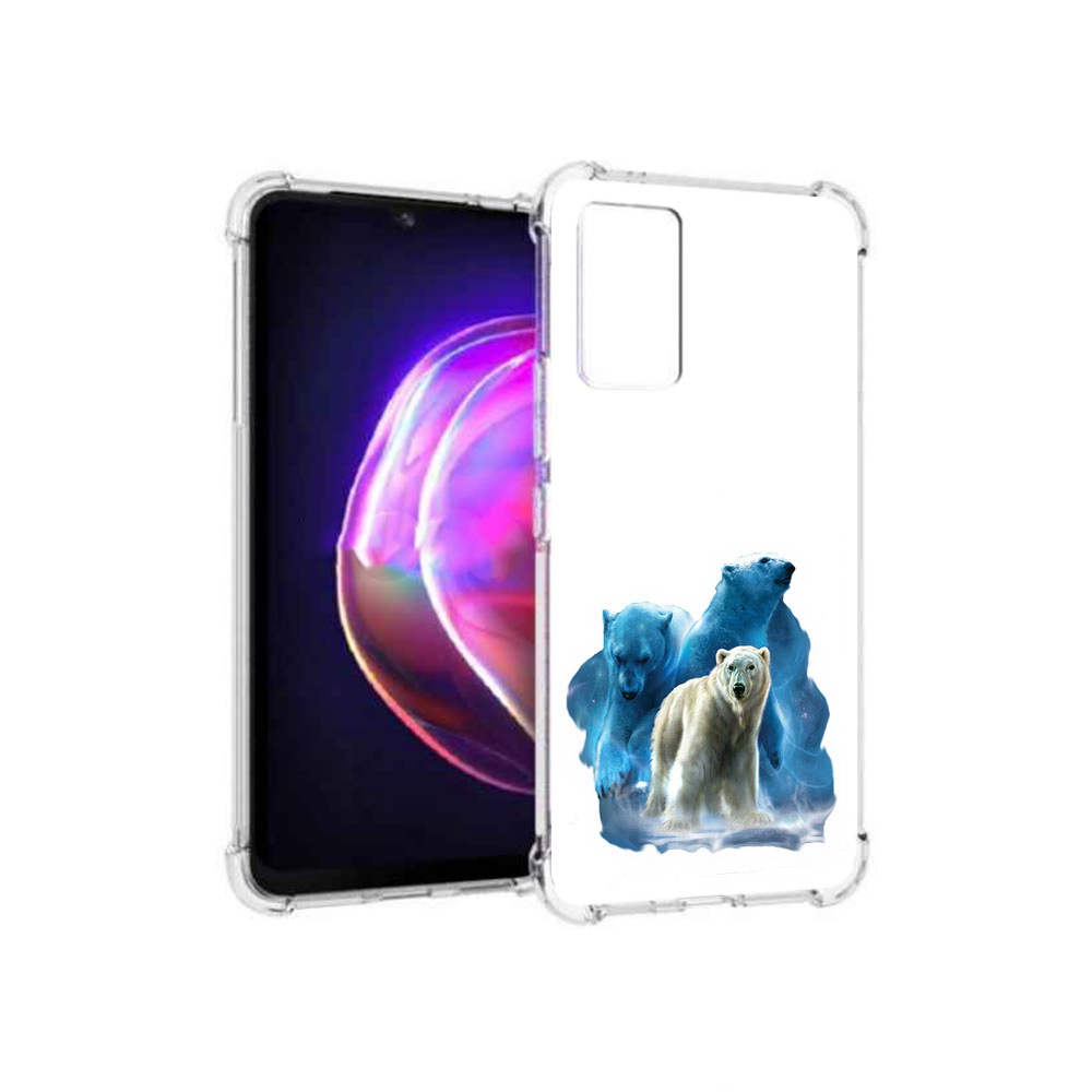 

Чехол MyPads Tocco для Vivo V21 полярный медведь (PT161781.395.549), Прозрачный, Tocco