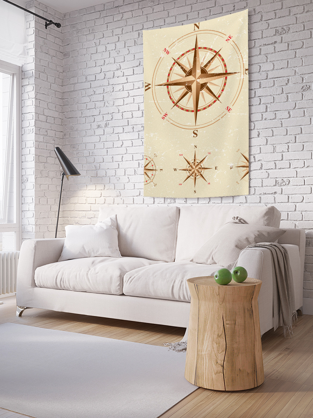 

Вертикальное фотопанно на стену JoyArty Все стороны света 150x200 см, Все стороны света