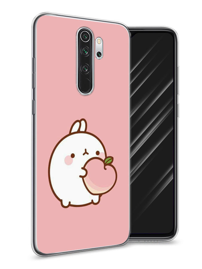 

Чехол Awog на Xiaomi Redmi Note 8 Pro "Кролик с персиком", Разноцветный, 36650-1