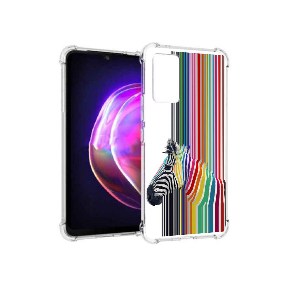 

Чехол MyPads Tocco для Vivo V21 радужная зебра (PT161781.395.565), Прозрачный, Tocco