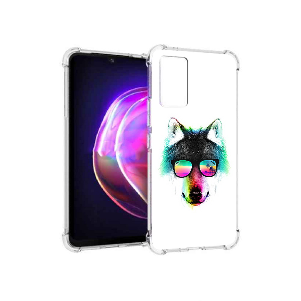 

Чехол MyPads Tocco для Vivo V21 радужный волк (PT161781.395.567), Прозрачный, Tocco