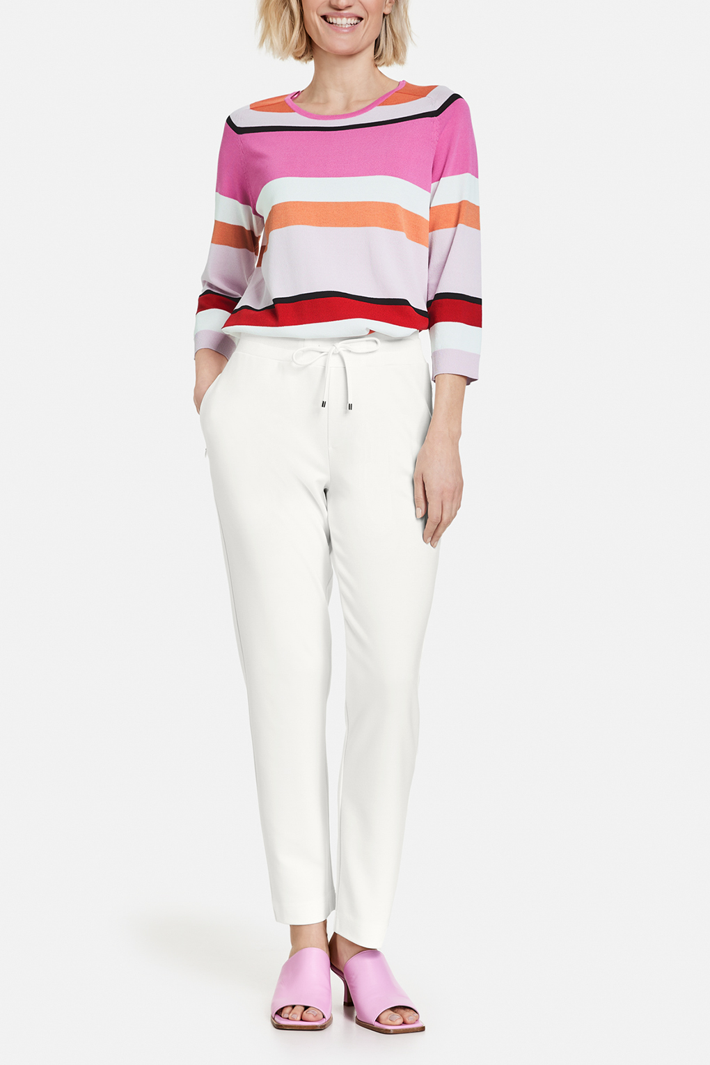 

Брюки женские Gerry Weber Edition 822191-44039 белые 44, Белый, 822191-44039