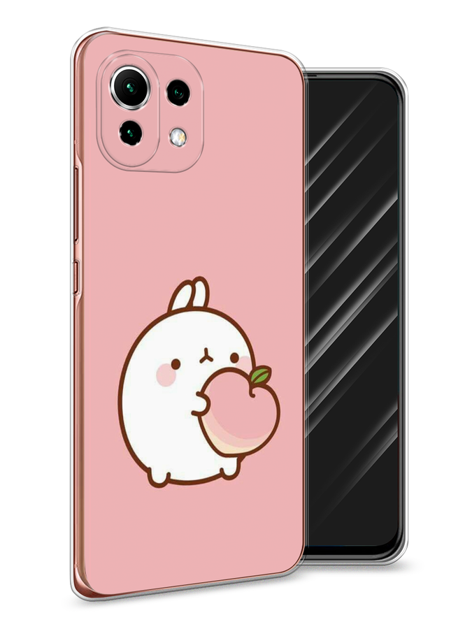 

Чехол Awog на Xiaomi Mi 11 Lite "Кролик с персиком", Разноцветный, 310250-1
