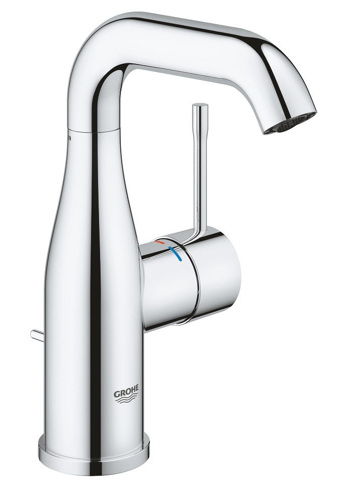 

Смеситель для раковины GROHE Essence с донным клапаном, хром (24173001), Серебристый
