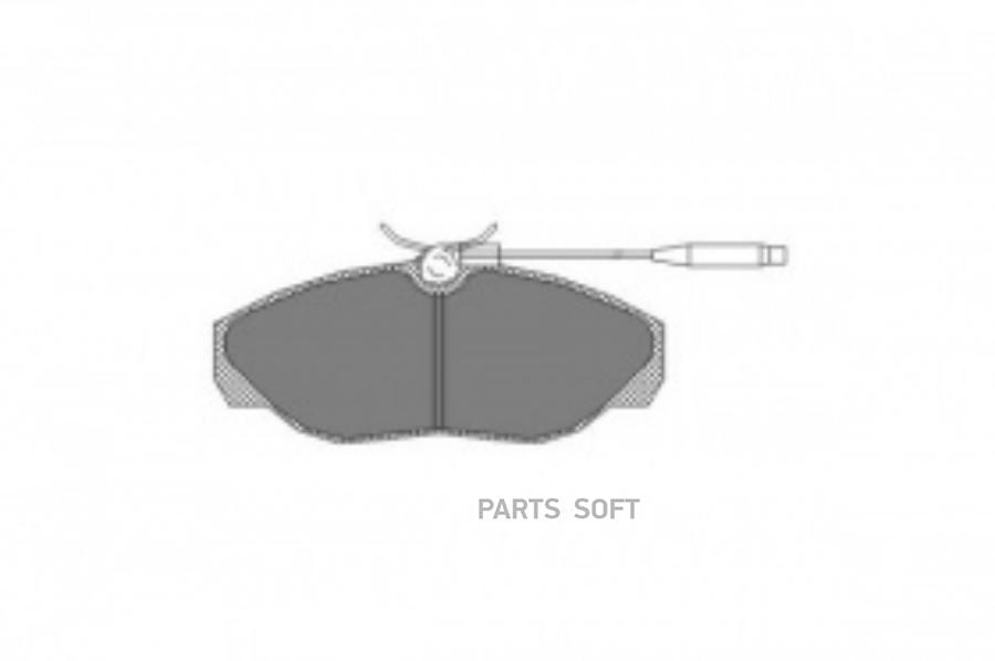 

Колодки передние SCT SP-182 PEUGEOT