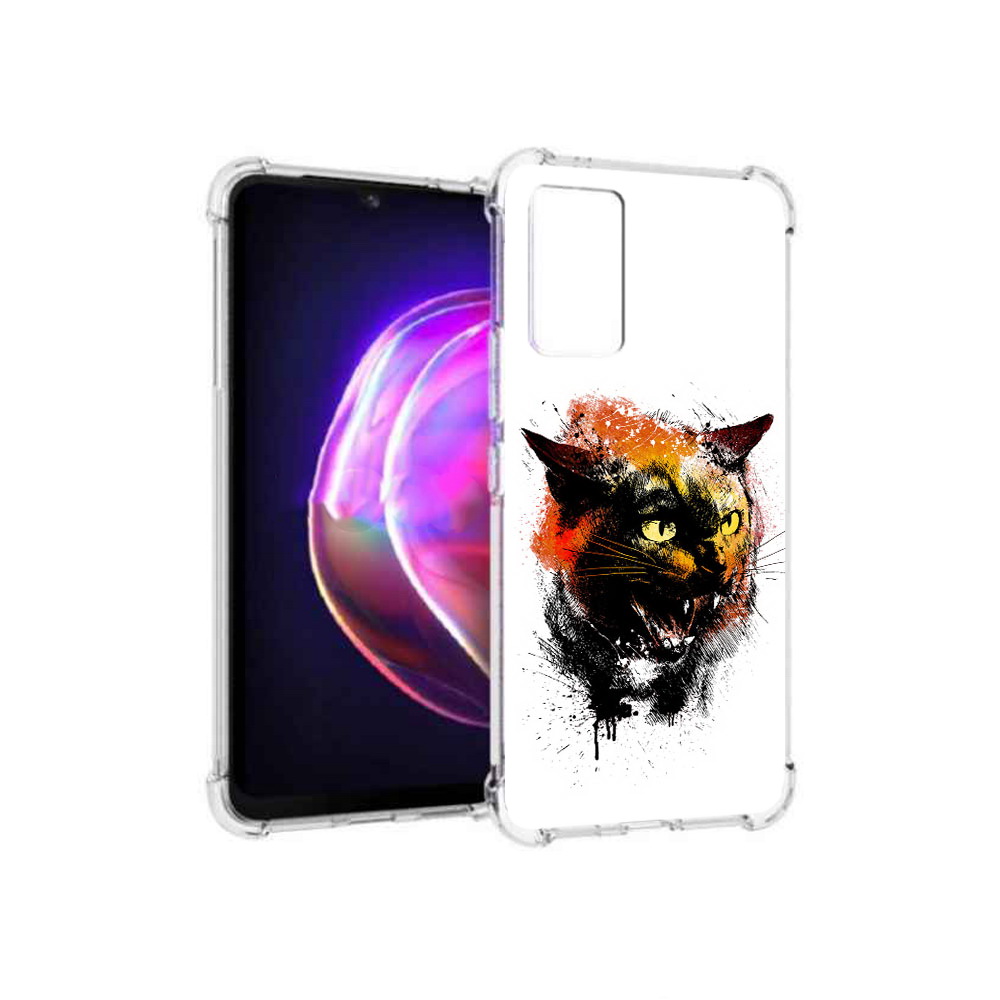 

Чехол MyPads Tocco для Vivo V21 сиамский кот (PT161781.395.598), Прозрачный, Tocco