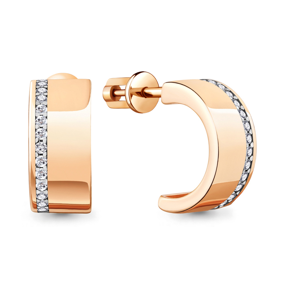 

Серьги пусеты из серебра с фианитом Aquamarine 48499А_925_з, 48499А_925_з