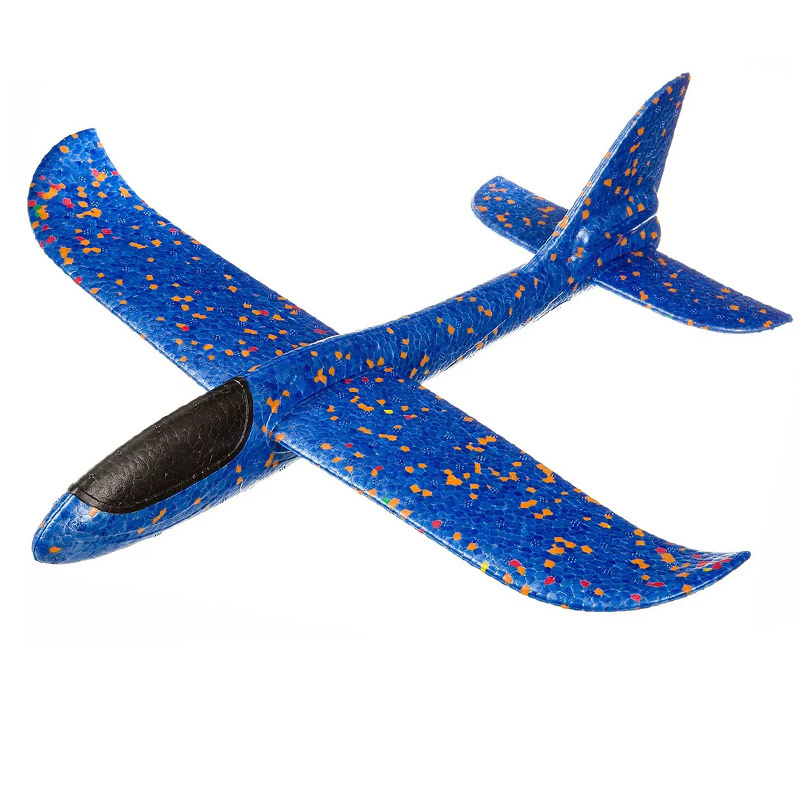 фото Самолет-планер метательный 48 см синий спортекс e33012
