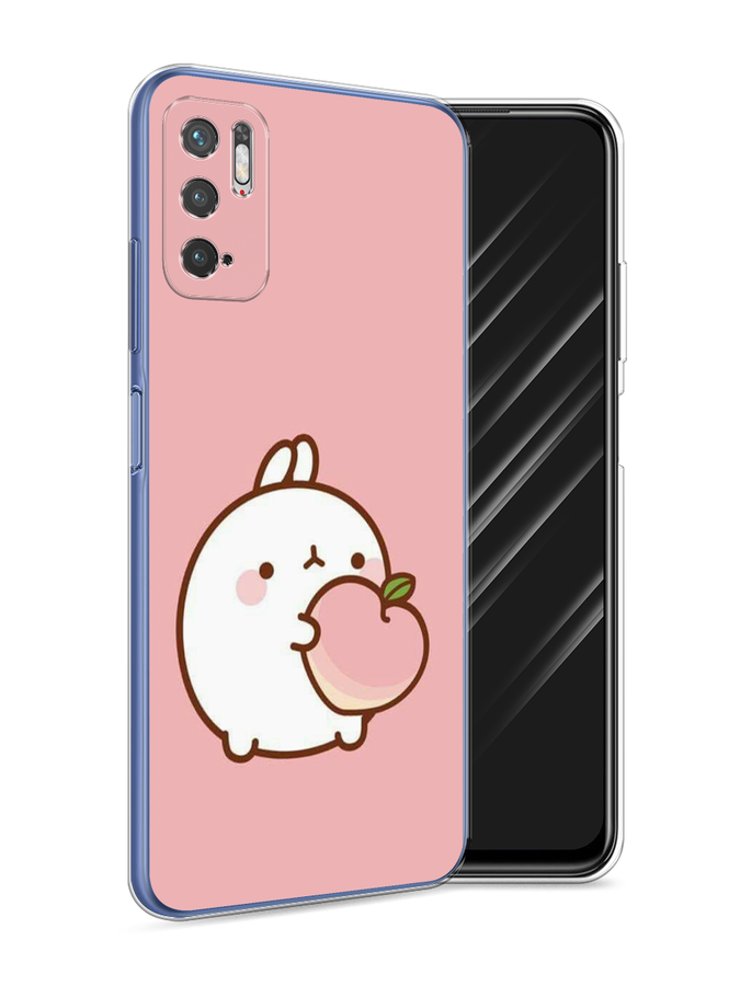 

Чехол Awog на Xiaomi Redmi Note 10 5G "Кролик с персиком", Разноцветный, 310750-1