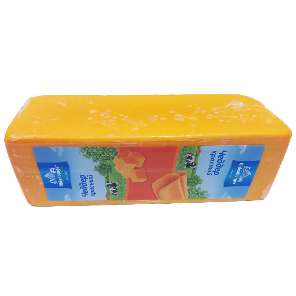 

Сыр твердый Oldenburger Чеддер красный 50%