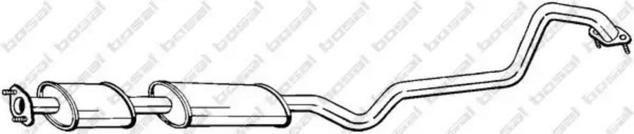 

Средняя часть глушителя nissan almera n16 /с катализатором bosal 288-389