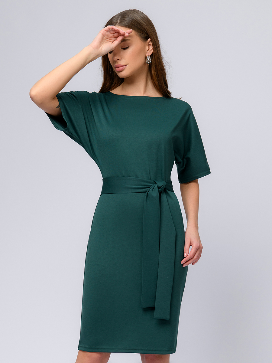 Платье женское 1001dress 100211 зеленое 42