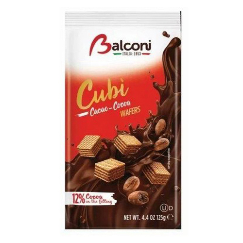 

Вафли Balconi Кубики классические с какао начинкой 125 г