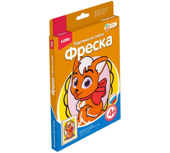 

Фреска,Картина из песка Кошечка