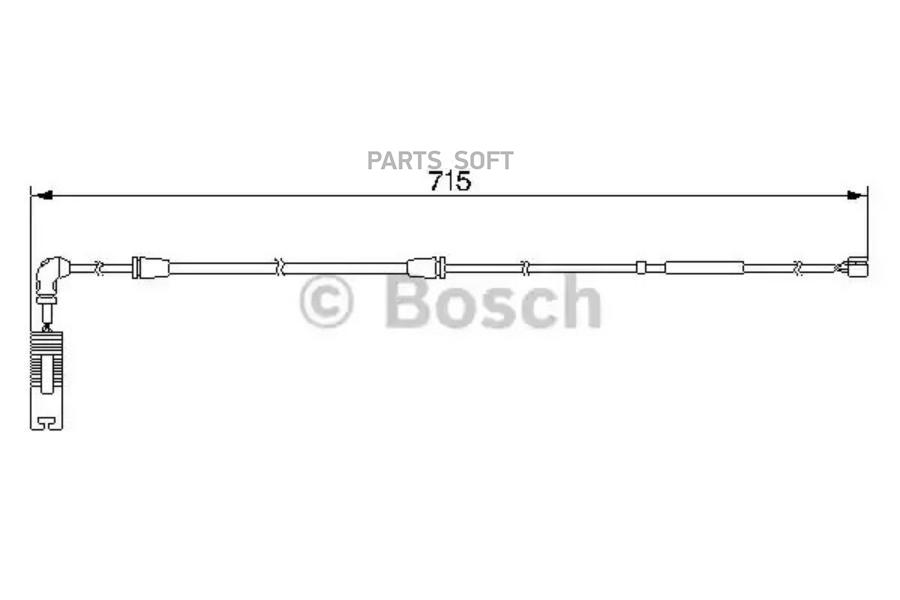 

Датчик износа торм.колодок bmw e53 3.0-4.8 зад.