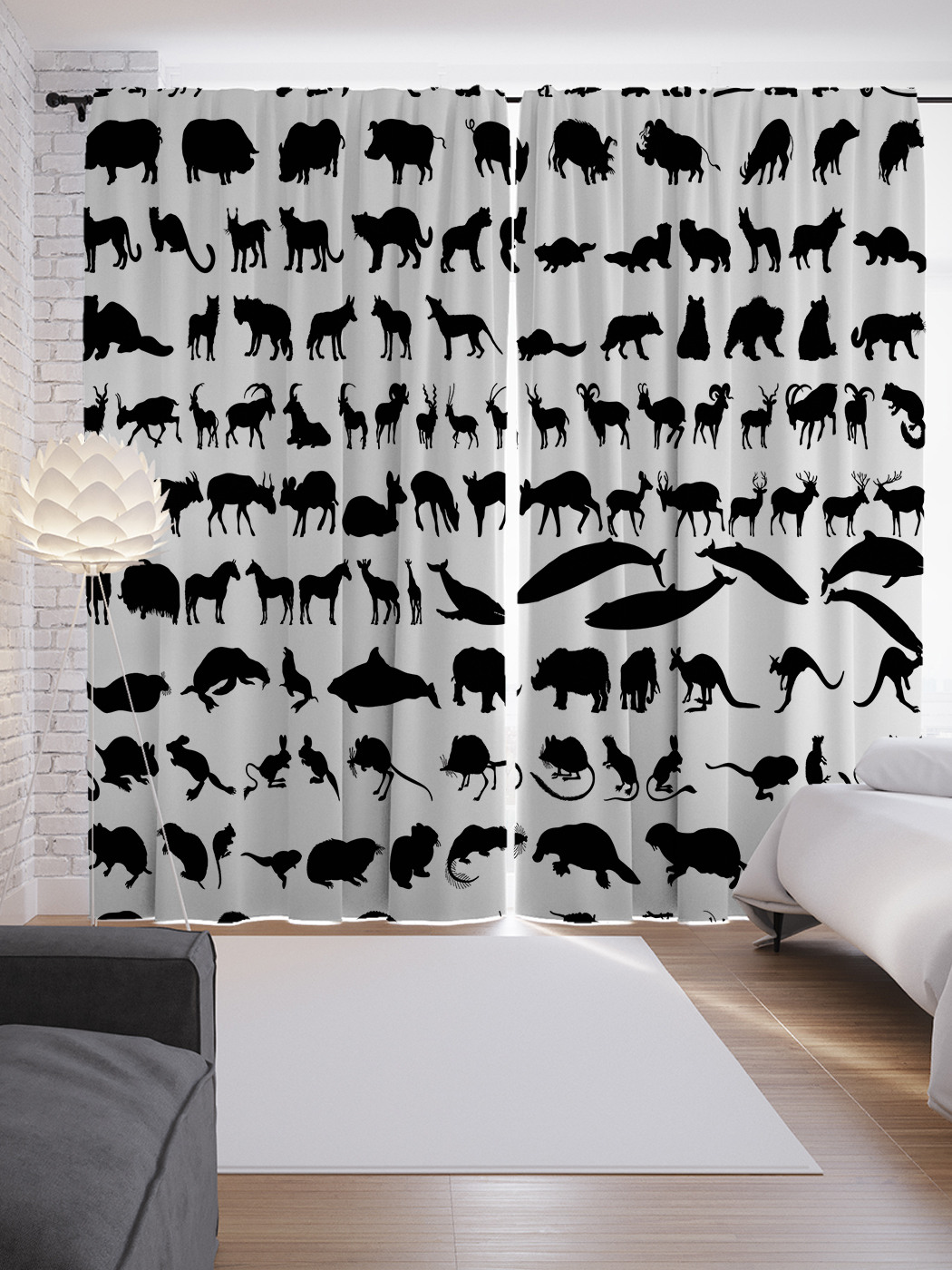 

Шторы JoyArty с фотопечатью "Разнообразие животного мира" из сатена, 290х265 см, Разнообразие животного мира