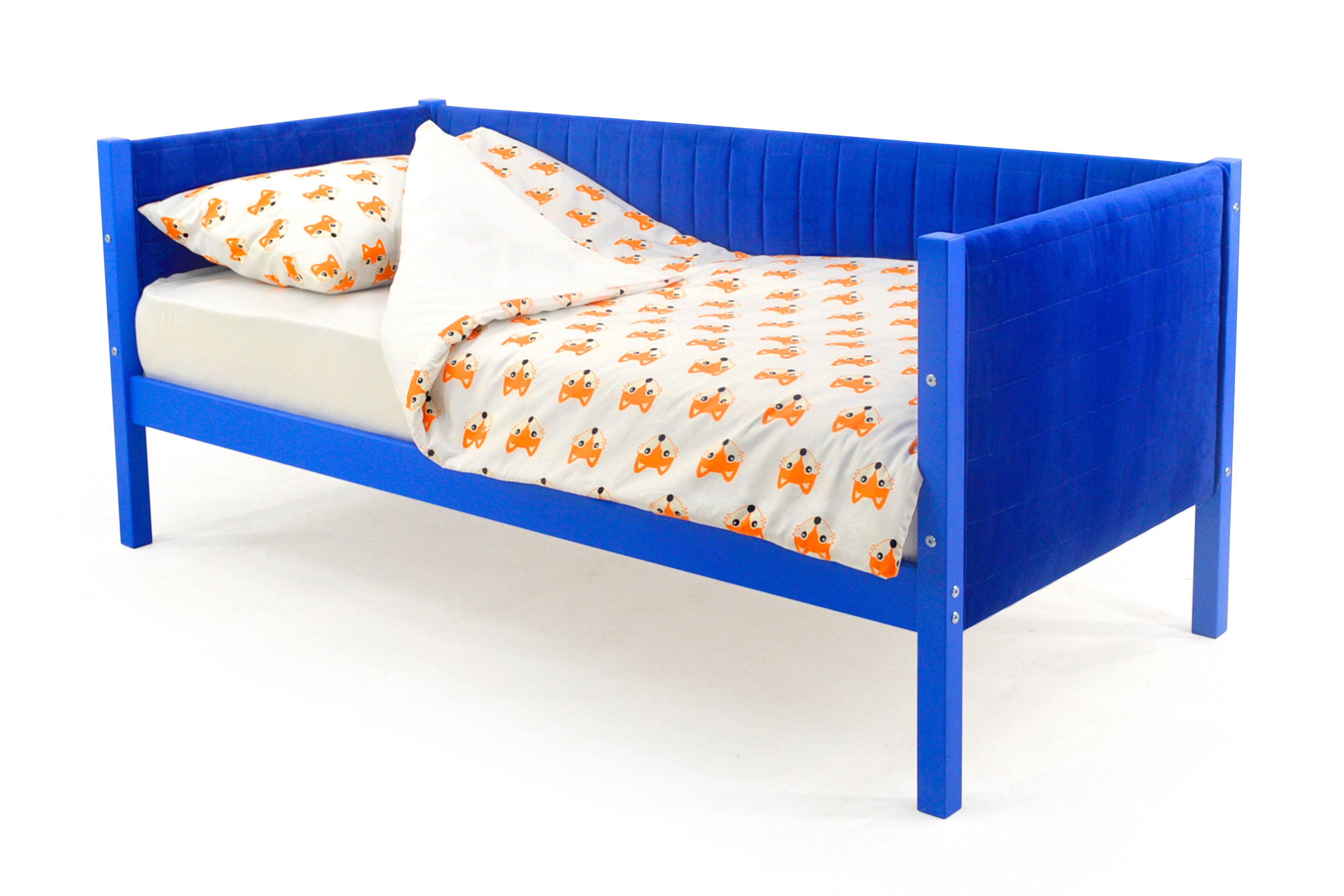 Детская кровать-тахта Бельмарко МГК Svogen, мягкая, синяя