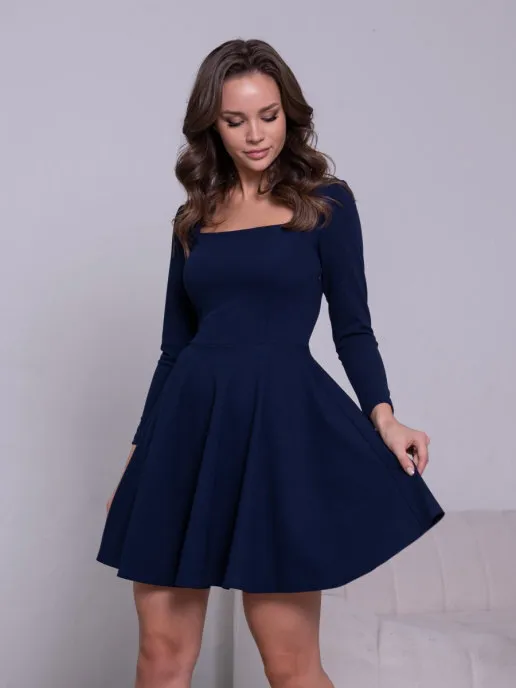 

Платье женское Ashley Rose PL-292 синее 50 RU, PL-292