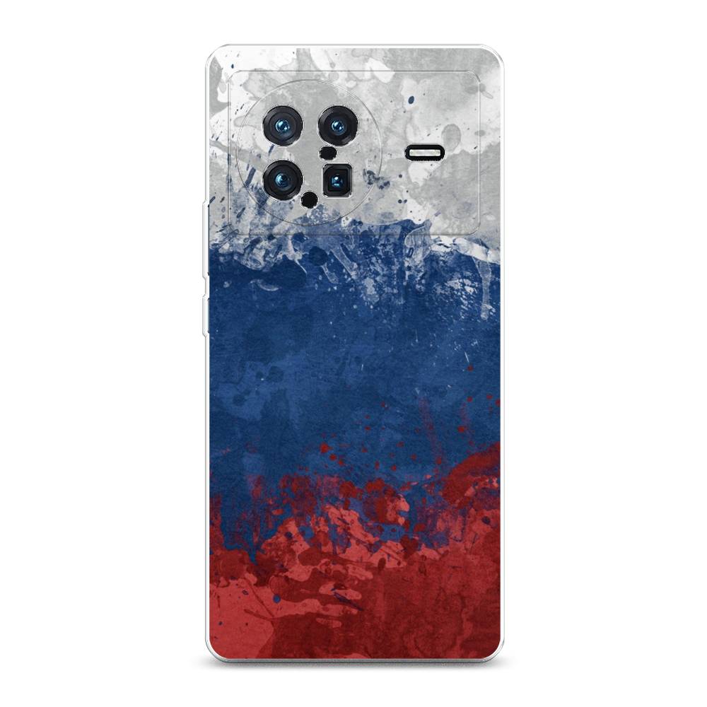 фото Силиконовый чехол "флаг россии неровный" на vivo x note awog