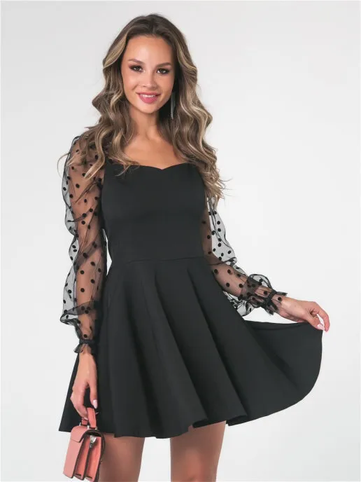 

Платье женское Ashley Rose PL-344 черное 46 RU, PL-344